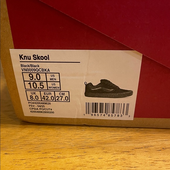 New Vans Unisex Knu Skate Shoes men’s sz 9 / women’s sz 10.5 - Picture 5 of 5